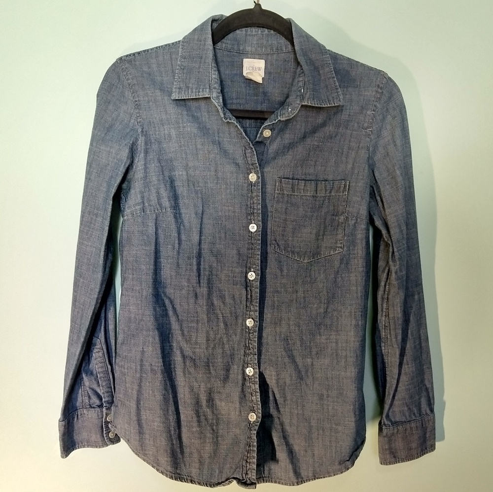 J Crew Denim Button Down Shirt